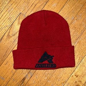 Red Vintage Avirex Beanie